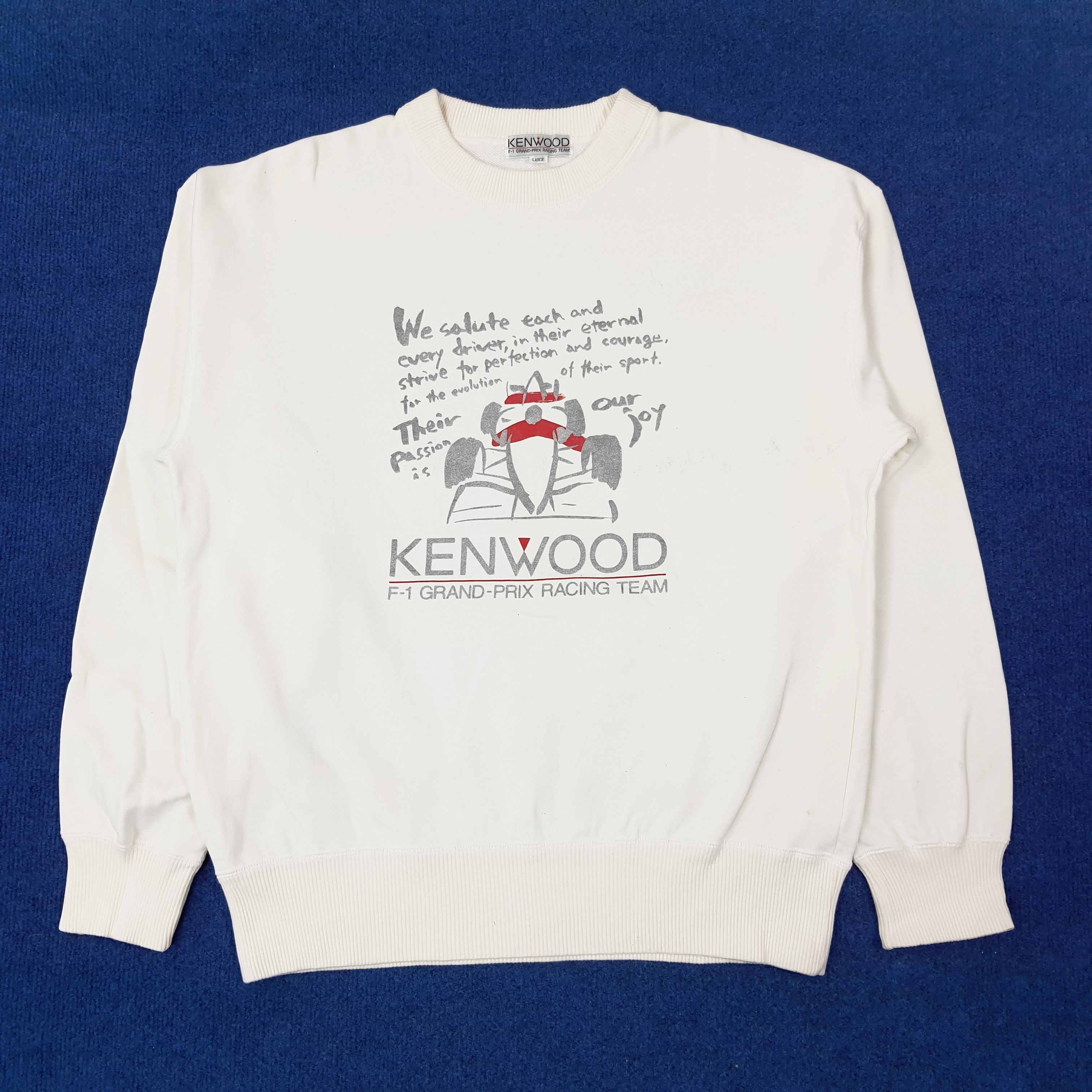 Sports Specialties Vintage Kenwood F1 Grand Prix Racing Team Sweatshirt C243N23 Size US M / EU 48-50 / 2 - 1 Thumbnail