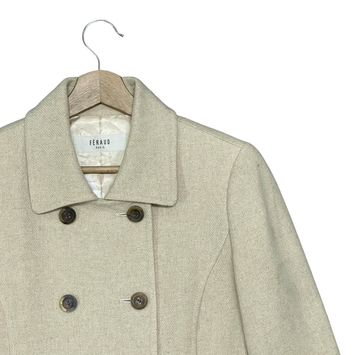Louis Feraud Vintage Louis Feraud Paris Wool & Cashmere Peacoat Jacket Size S / US 4 / IT 40 - 2 Thumbnail