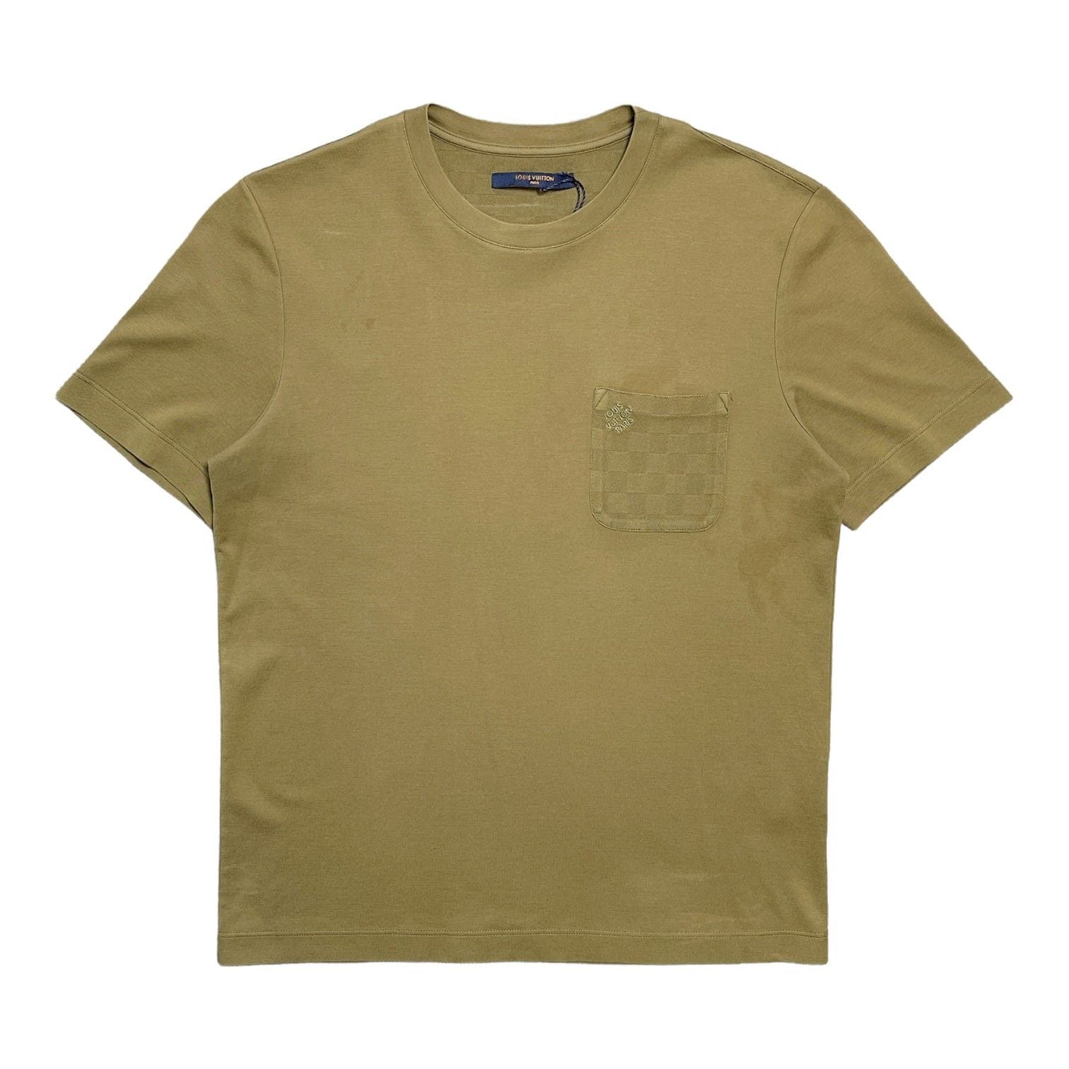 Louis Vuitton Monogram Big Pocket Short Sleeve Tee Shirt Olive 