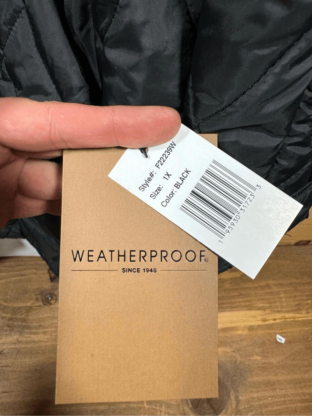 Weatherproof Weatherproof Women's Quilted Shacket Black Plus Size 1X Size XL / US 12-14 / IT 48-50 - 7 Thumbnail