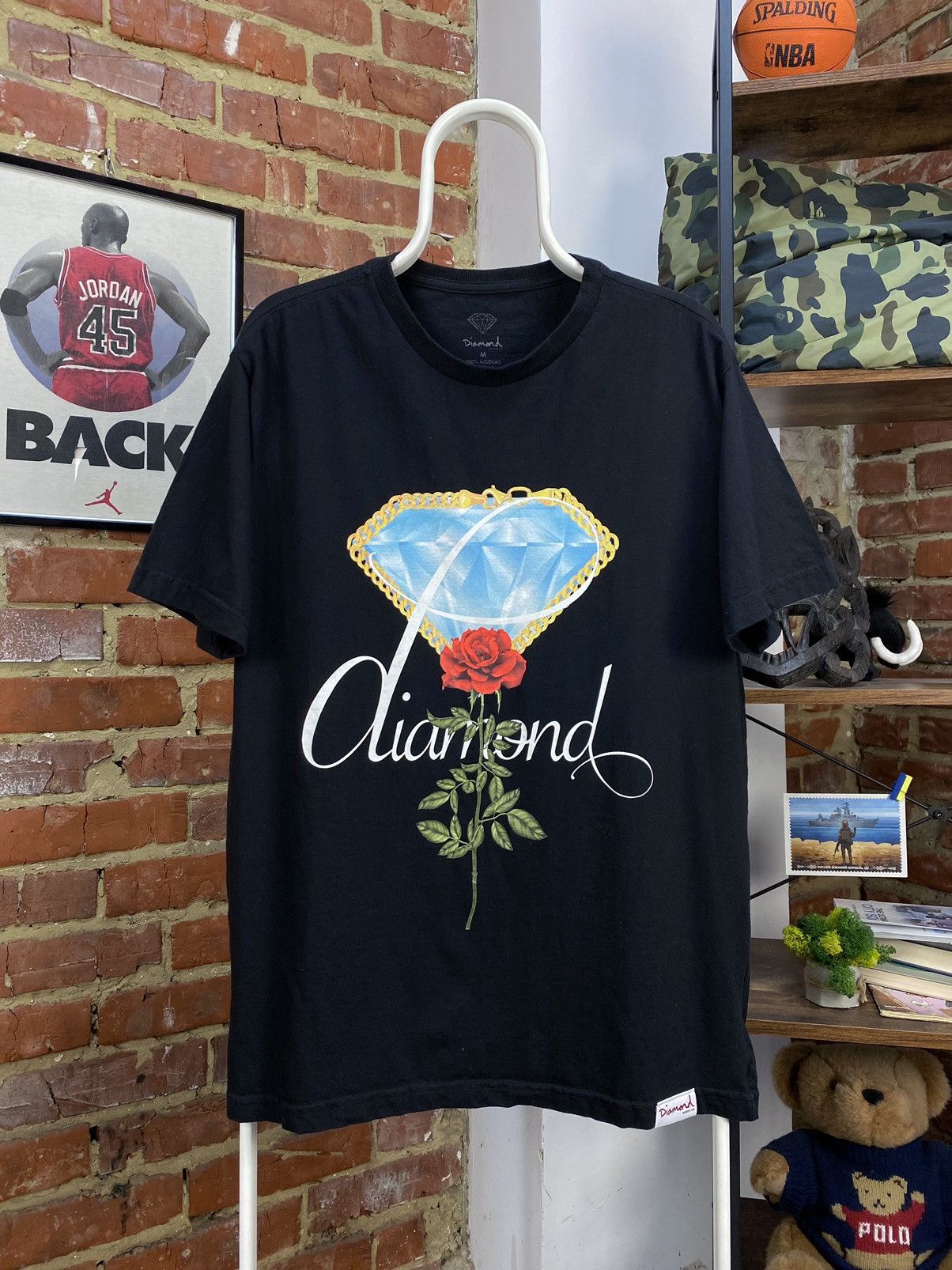 Diamond Supply Co. Diamond Supply Rose T-Shirt Size US M / EU 48-50 / 2 - 1 Thumbnail