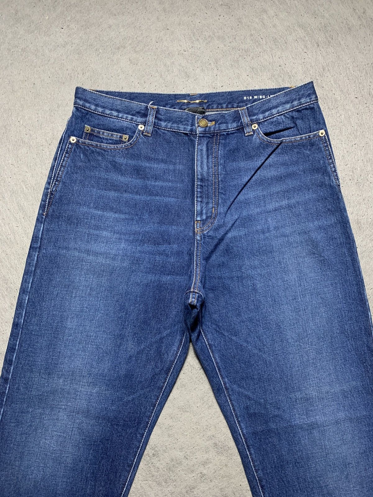 Saint Laurent Paris Saint Laurent Paris D 18 Baggy Pants Denim Jeans Size US 33 - 2 Thumbnail