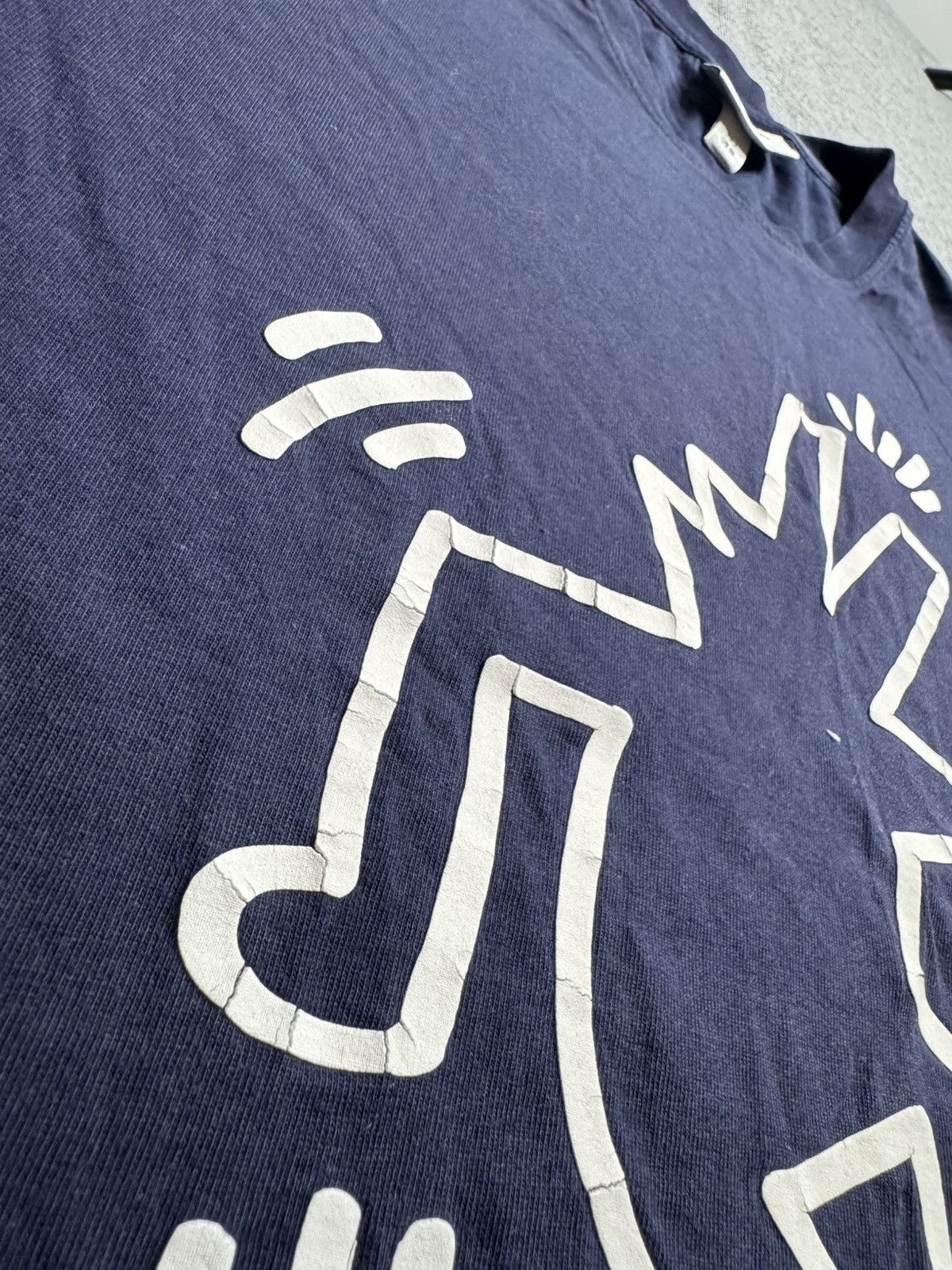 Lacoste Lacoste Keith Haring Big Logo blue T-Shirt Size US M / EU 48-50 / 2 - 2 Thumbnail