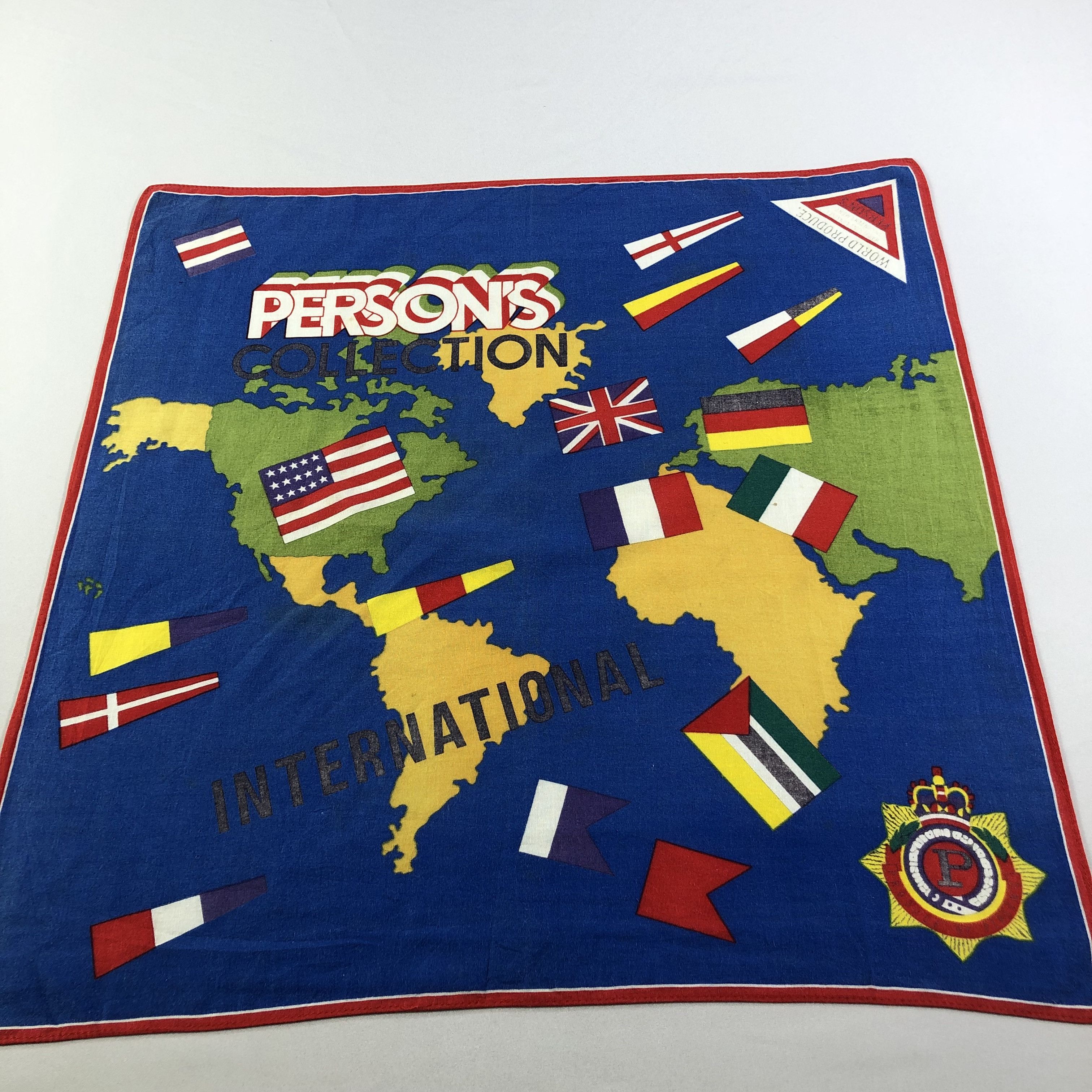 PERSON'S × Vintage Person's Handkerchief Neckerchief Bandana H1587 Size ONE SIZE - 2 Thumbnail