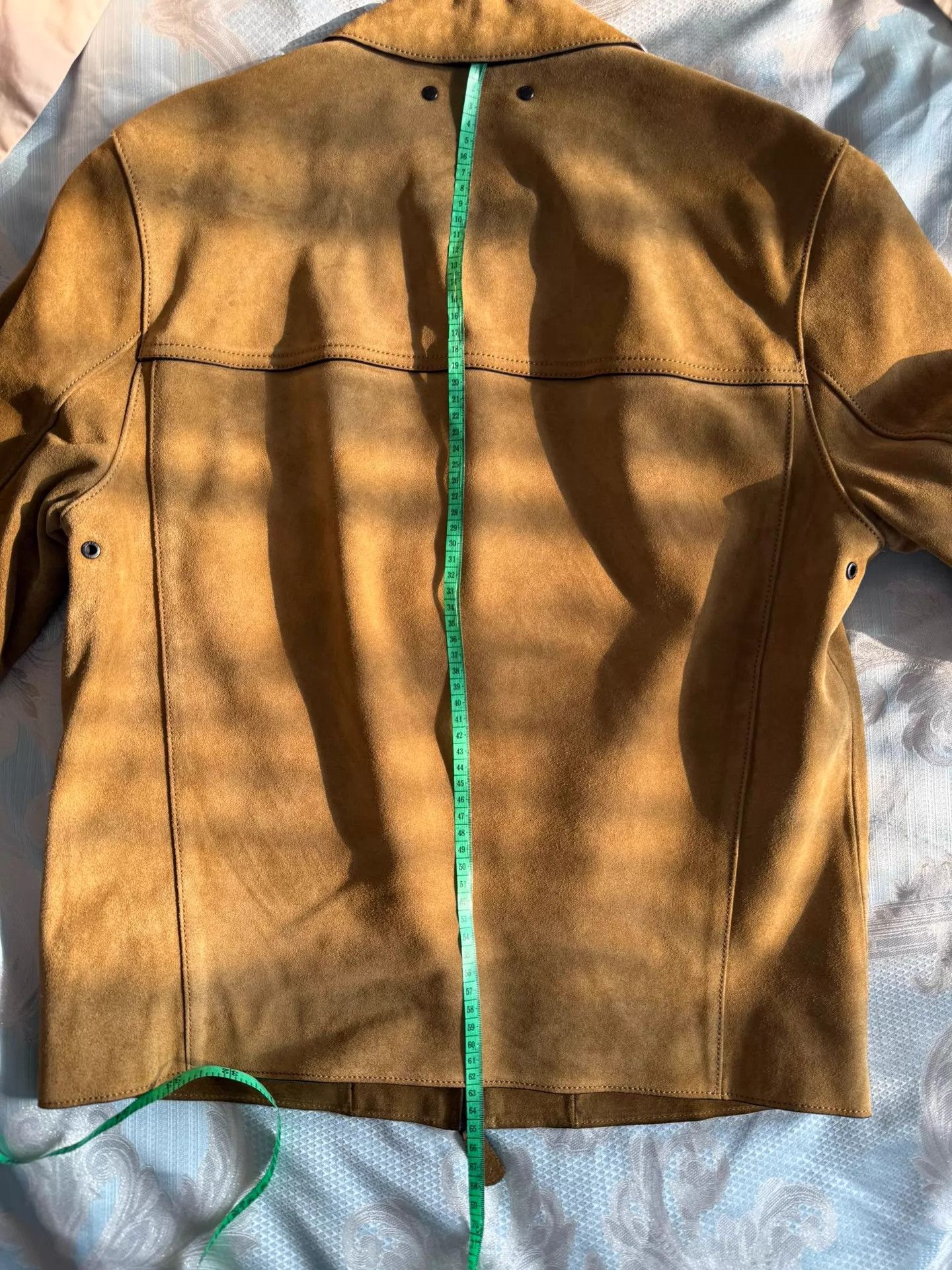 Coach Coach Cowhide Suede Yellow Notch Collar Jacket M Size US M / EU 48-50 / 2 - 7 Thumbnail