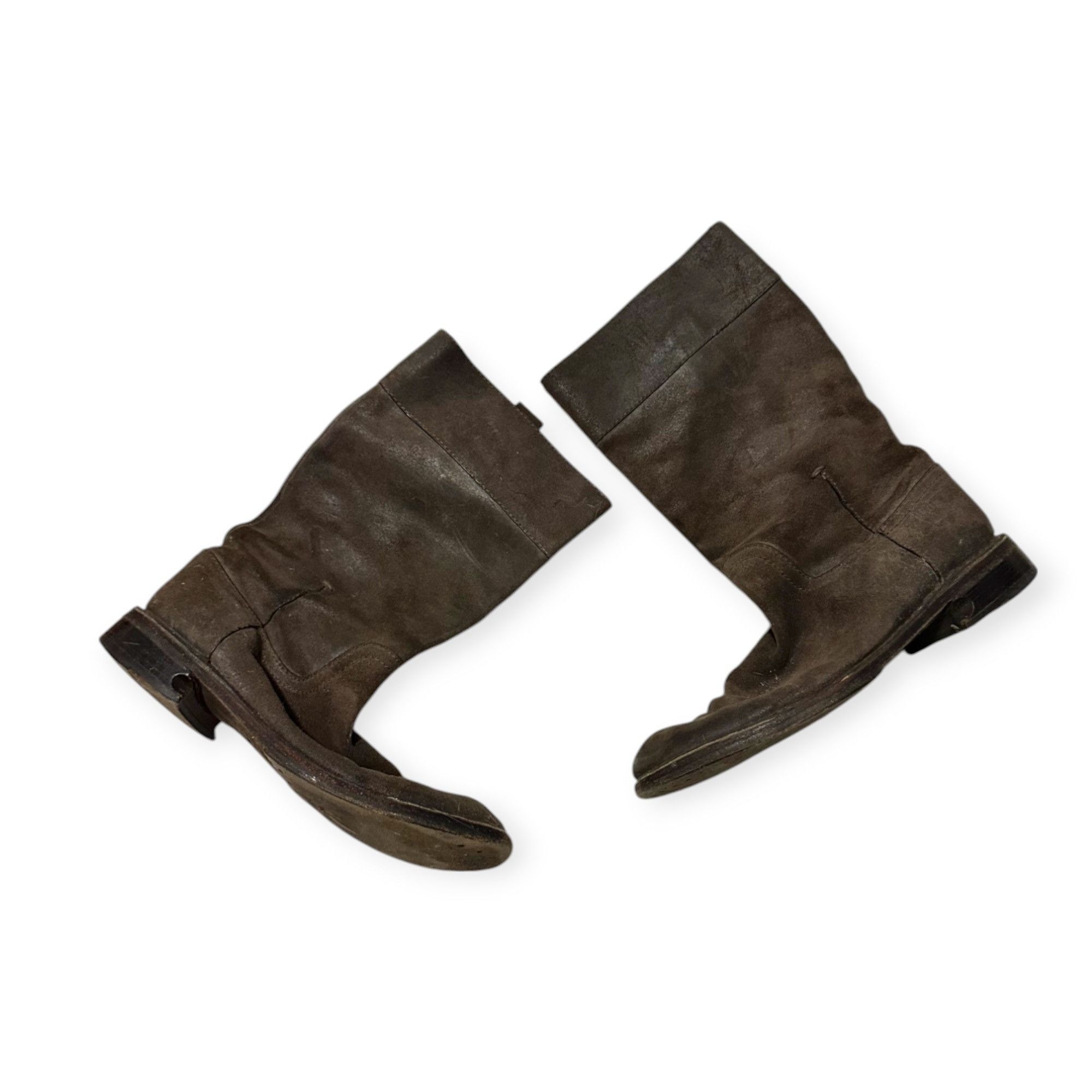 Costume National Costume National Distressed Brown Suede Leather Boots, 38EU Size US 8 / IT 38 - 9 Thumbnail