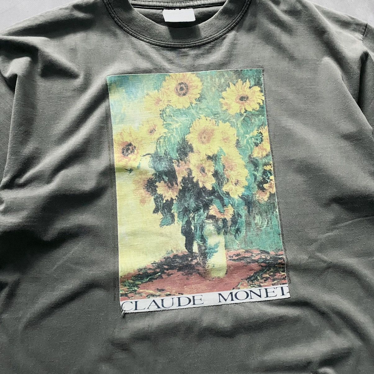 Keith Haring × Vintage Vtg 90s Claude Monet Memorial Art Flower T-shirt Tee Size US M / EU 48-50 / 2 - 2 Thumbnail