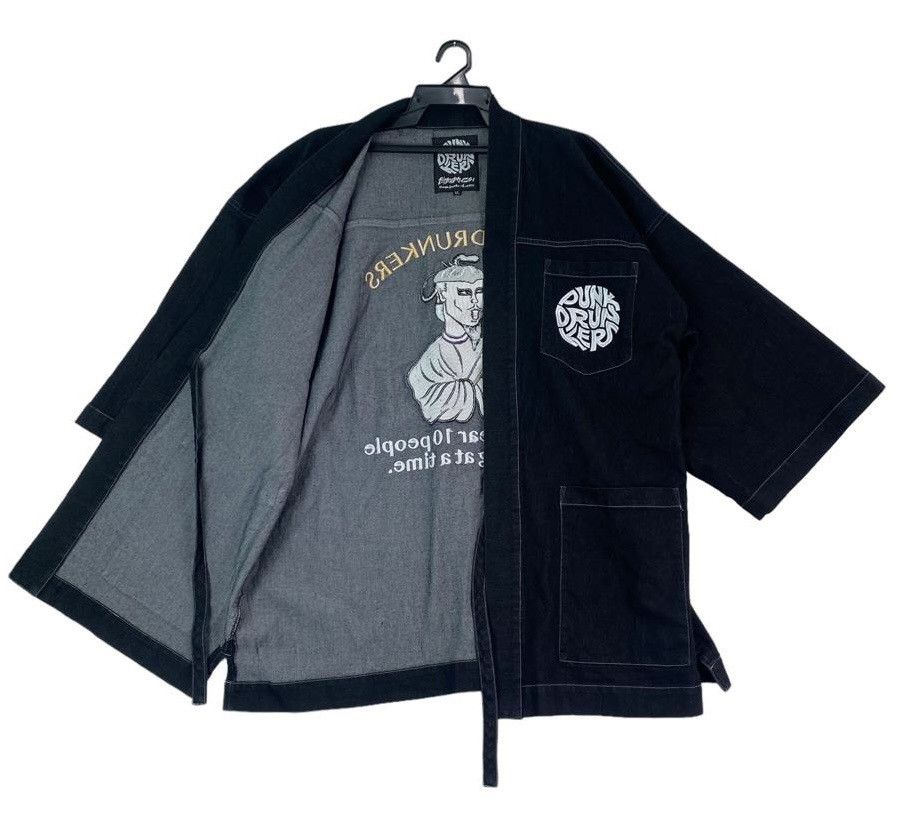 Japanese Brand Punk Drunker denim kimono japan traditional jacket Size US XL / EU 56 / 4 - 3 Thumbnail