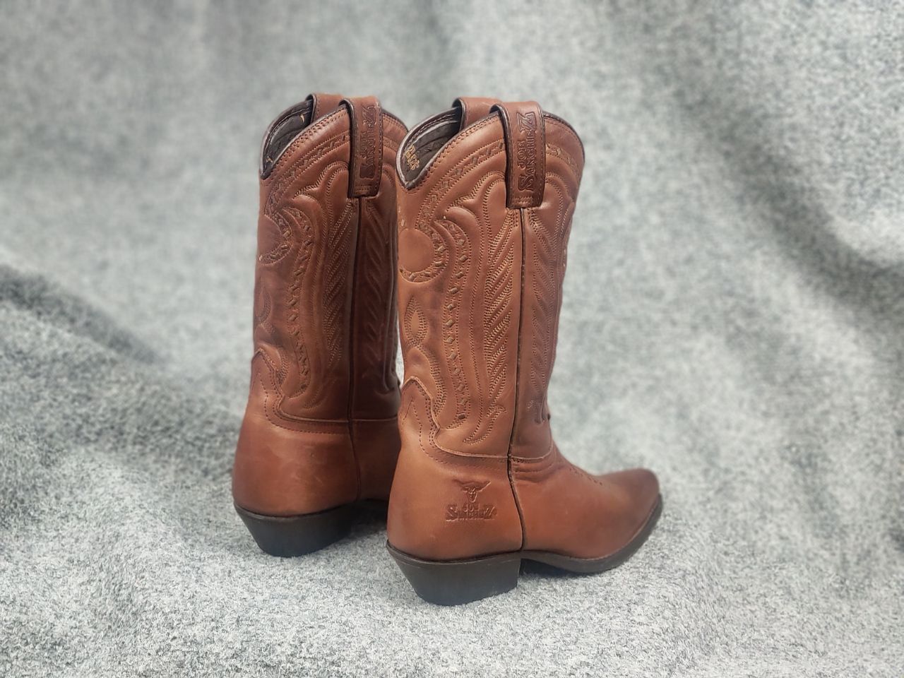 Sancho Boots Vintage 90's Joe Sanchez embroidered Western Cowboy Boots Size US 7 / IT 37 - 11 Thumbnail