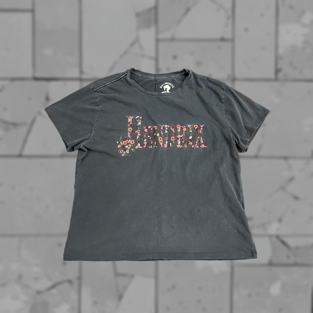 Lucky Brand Lucky Brand T-Shirt Embroidered Hendrix Gray Adult L Mens Womens Unisex Embroidered Tee Shirt L Size US L / EU 52-54 / 3 - 1 Thumbnail