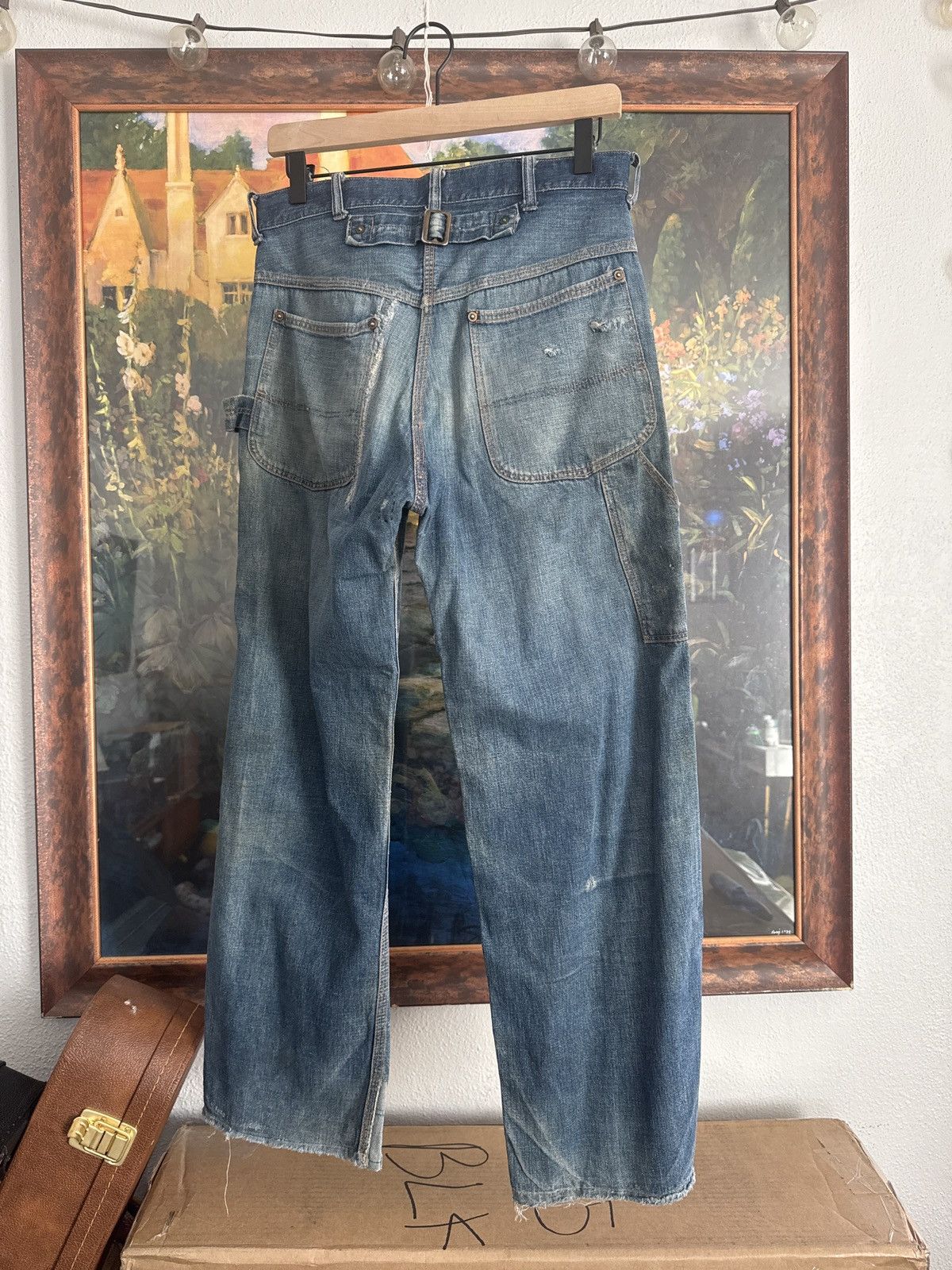 Other 1940s REPAIRED • BUCKLE BACK DENIM Size US 30 / EU 46 - 3 Thumbnail