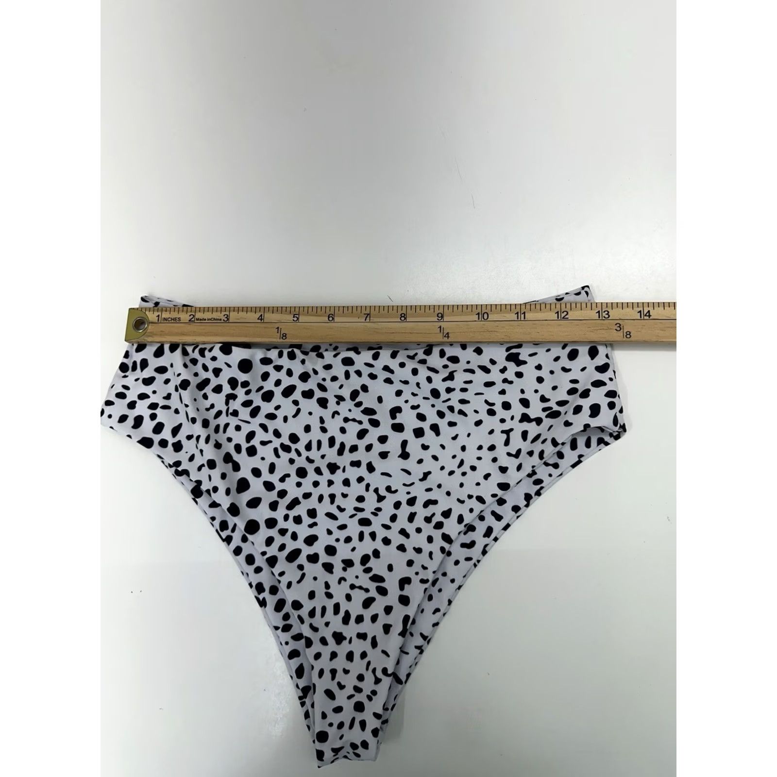 Shein Shein Womens Bottoms Bikini Animal Print High-Waisted Size M White Beach Mens Girls Womens Size 32" / US 10 / IT 46 - 5 Thumbnail