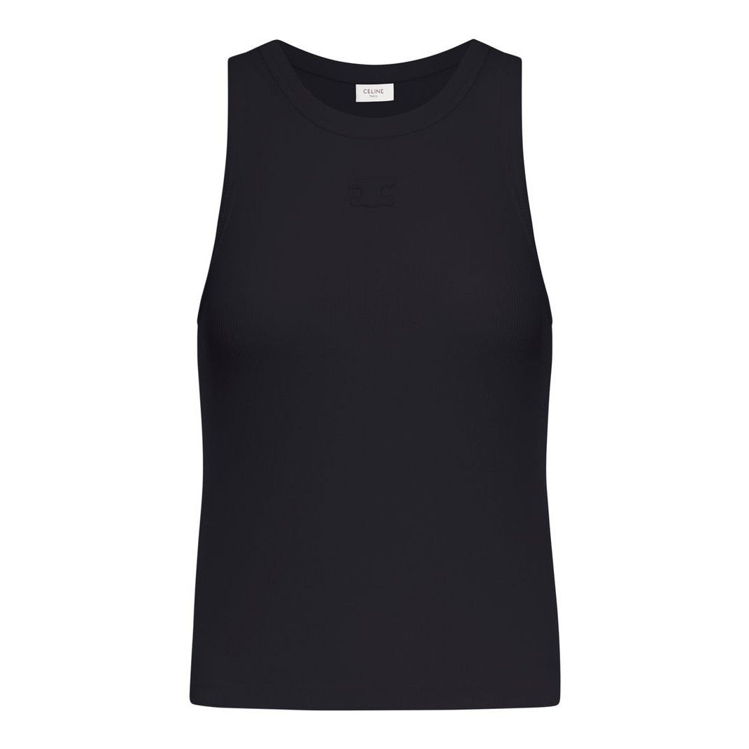 CELINE Black Tank Top New )