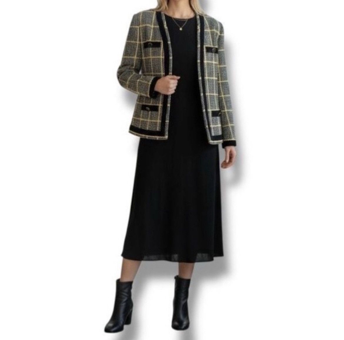 Vintage 80s Vintage Castleberry London New York tweed blazer coat Size XXL / US 16-18 / IT 52-54 - 1 Thumbnail