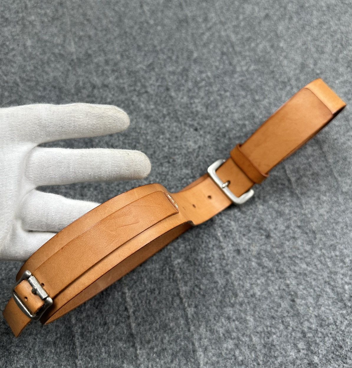 Yohji Yamamoto Yohji Yamamoto - Pour Homme A/W11 - Extra Strap Leather Belt Size ONE SIZE - 4 Thumbnail