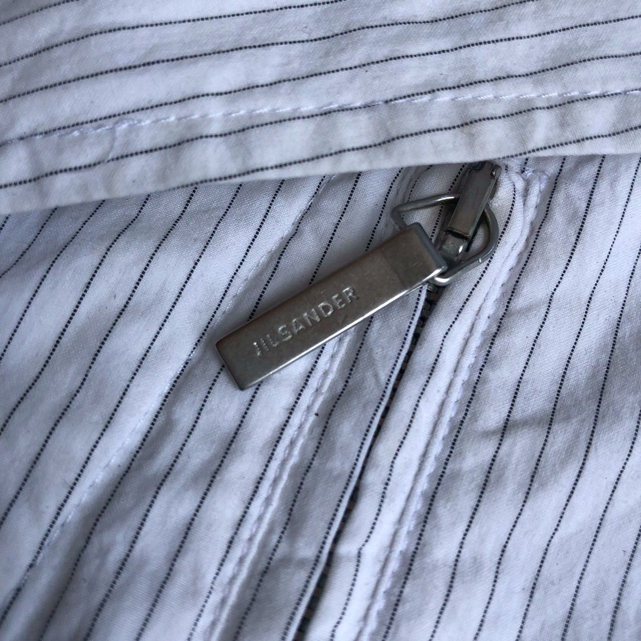 Jil Sander Jil Sander Minimal Pinstripe Zip Vintage Jacket Size XS / US 0-2 / IT 36-38 - 8 Thumbnail
