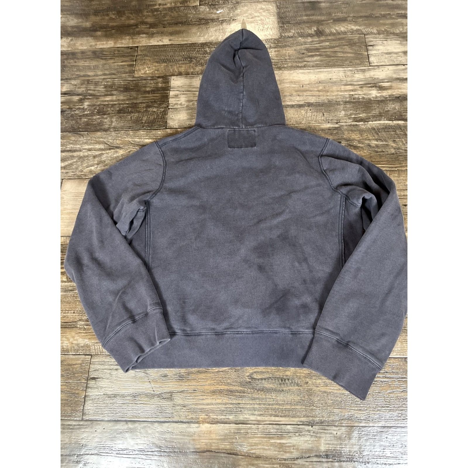 Vintage VINTAGE Abercrombie Fitch Hoodie Mens M Gray Oversized Embroidered Logo 90s Spellout Faded Size US M / EU 48-50 / 2 - 6 Thumbnail