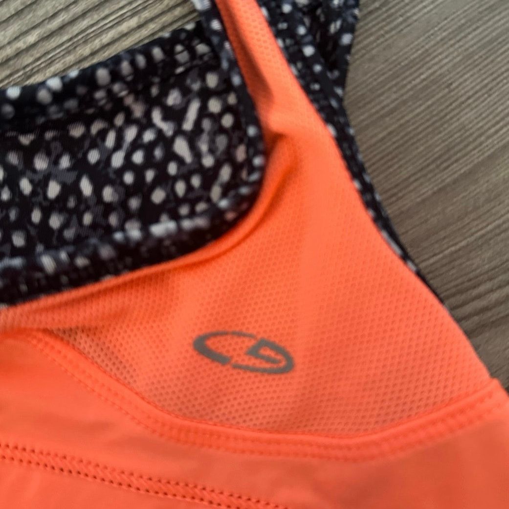 Champion champion orange black white polka dot sports bra Size S / US 4 / IT 40 - 3 Thumbnail