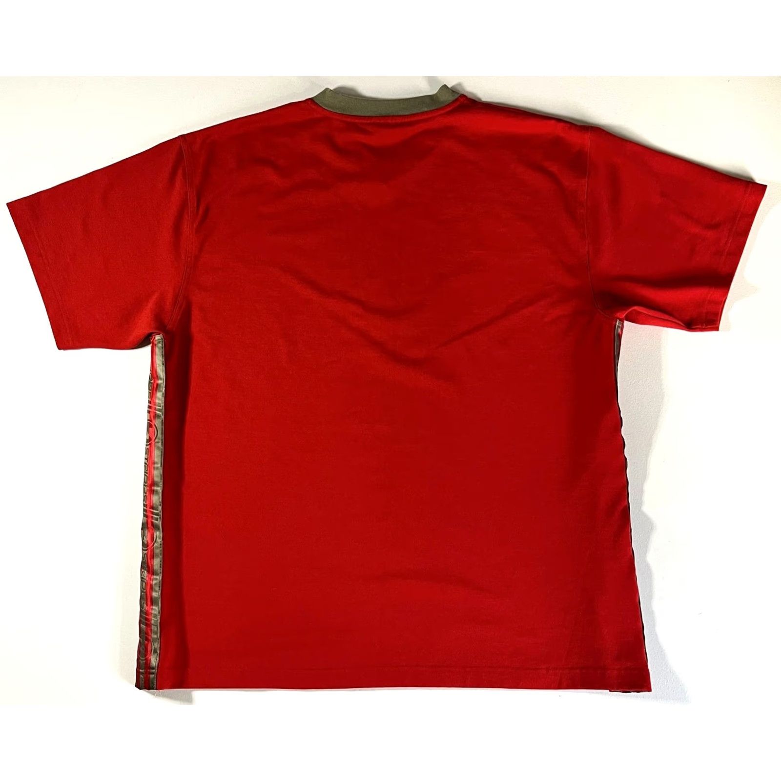 Adidas VINTAGE adidas 3 Stripes Tee Men’s 90s V-Neck XL Red Shirt T-Shirt Logo 1990s Decade Mens Size US XL / EU 56 / 4 - 4 Thumbnail
