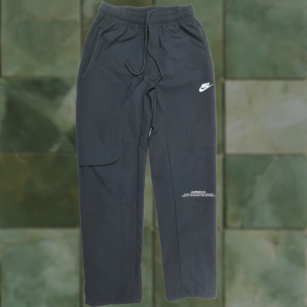 Nike Nike Air Max Woven Jogger Pants Mens Small Black Slim Fit Drawstring Pants Size US 29 - 1 Thumbnail
