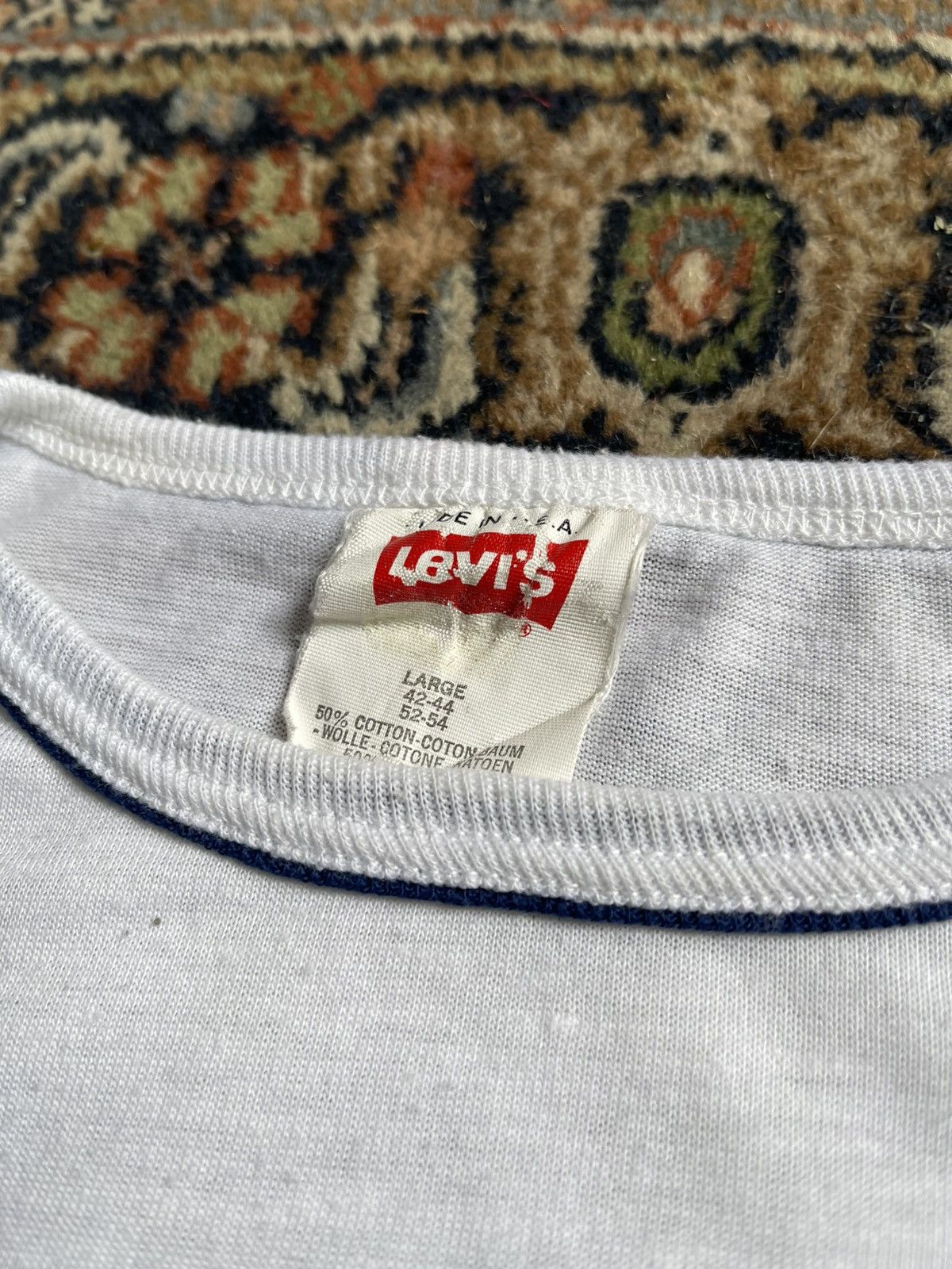Levi's Vintage Levi’s Saddle Man t shirt 1981 Size US L / EU 52-54 / 3 - 3 Thumbnail