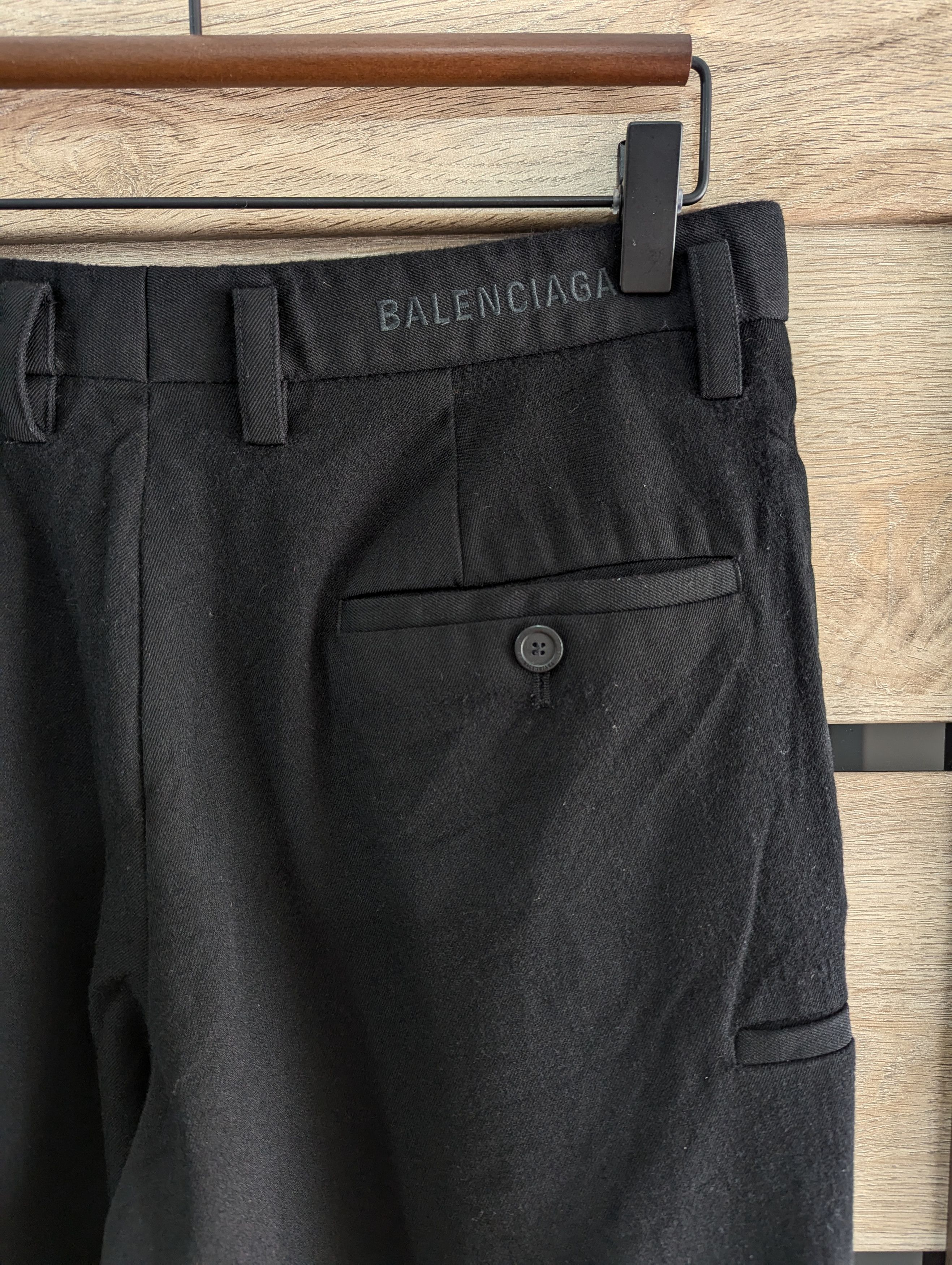 Balenciaga Balenciaga Cropped Wool Tailored Pants Size 46 Size 32" / US 10 / IT 46 - 3 Thumbnail