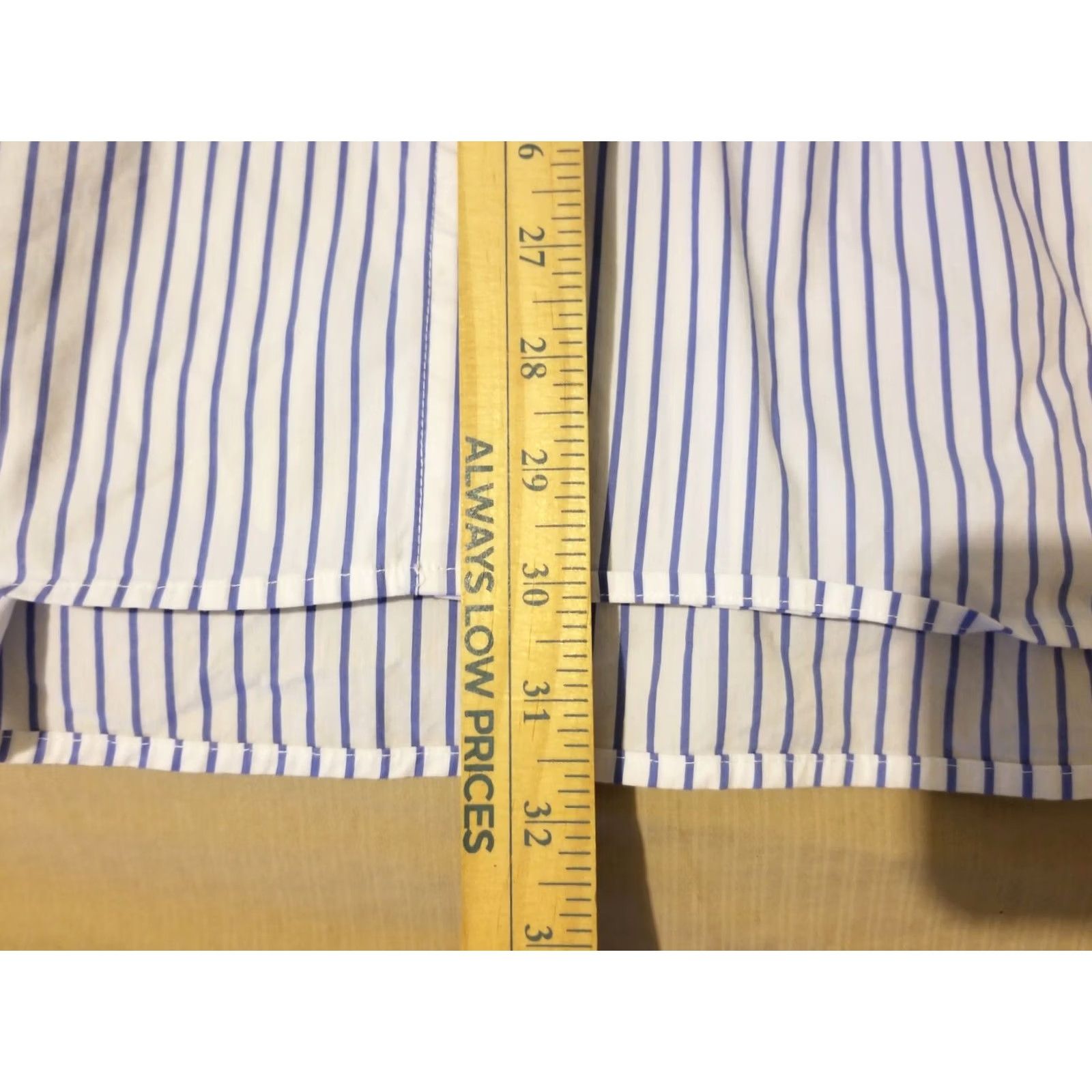 Calvin Klein Womens Calvin Klein Shirt Blouse XS White Stripes Cotton Size XS / US 0-2 / IT 36-38 - 5 Thumbnail