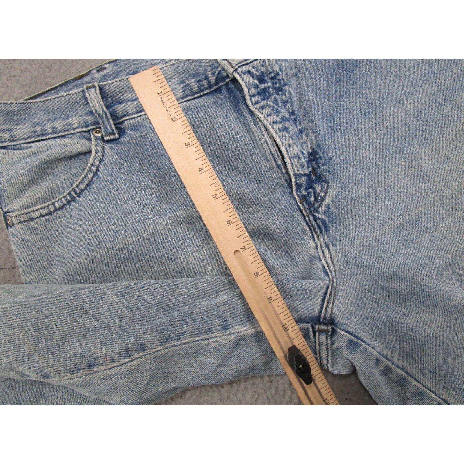 Harley Davidson VTG Harley-Davidson Jeans Womens Size 14L Blue Denim Straight Leg Biker Motorcycle Logo 90s Womens Size 36" / US 14 / IT 50 - 7 Thumbnail