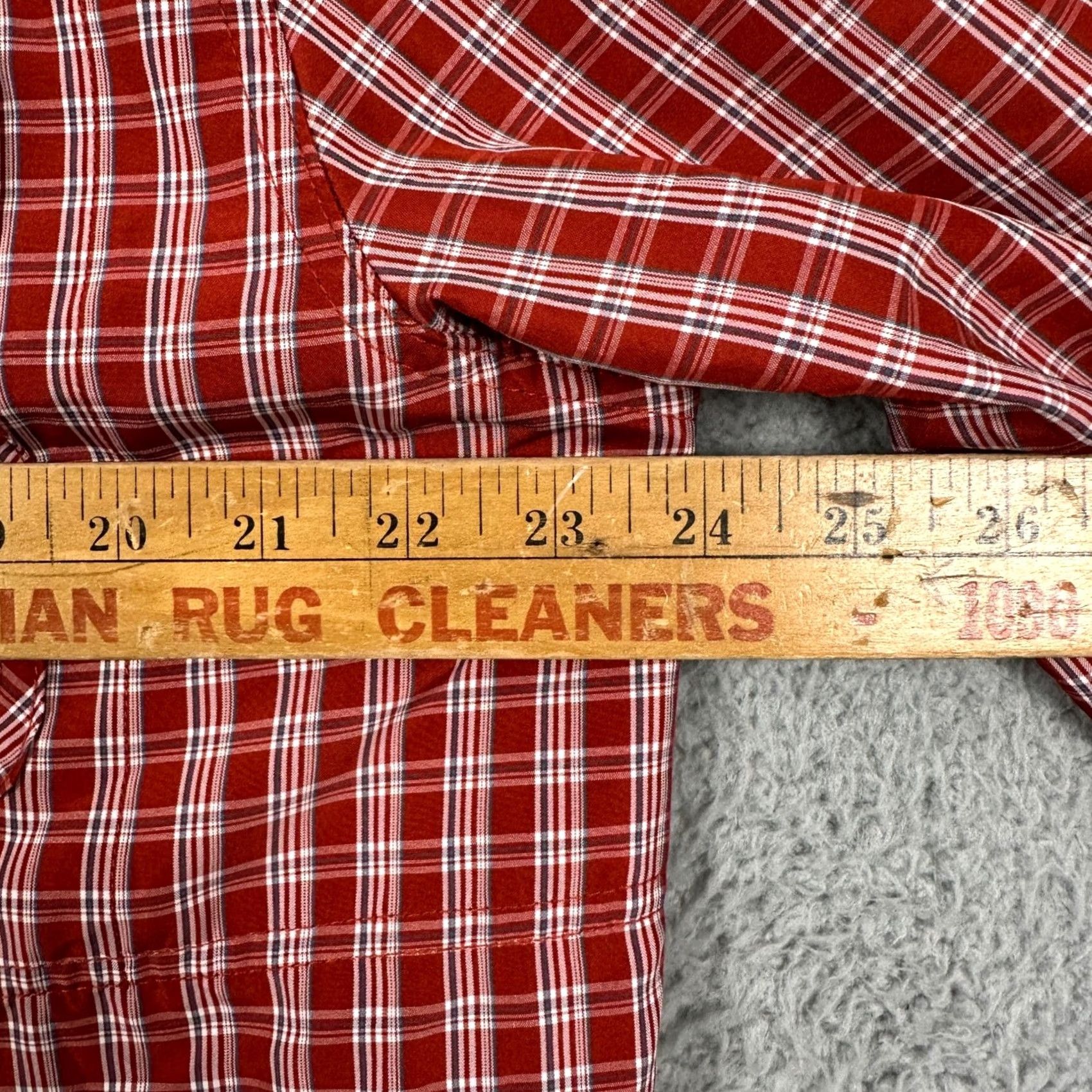 Wrangler Wrangler Button-Up Shirt Mens Large Red Plaid Nylon Blend Outdoor Regular Fit Shirt Size US L / EU 52-54 / 3 - 5 Thumbnail