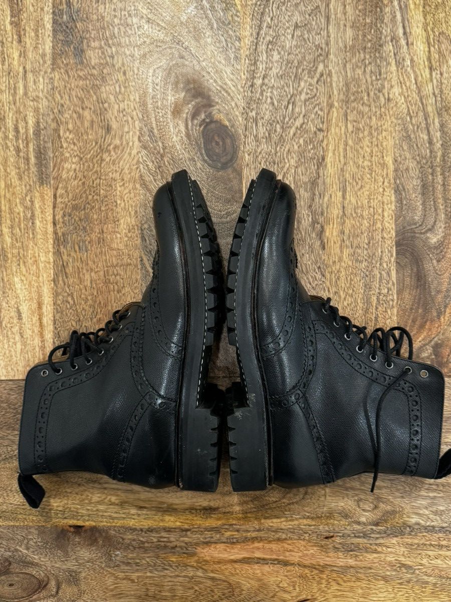 Grenson Grenson Fred Brogue Boots Black – UK 9 G, 8/10 Size US 10 / EU 43 - 7 Thumbnail