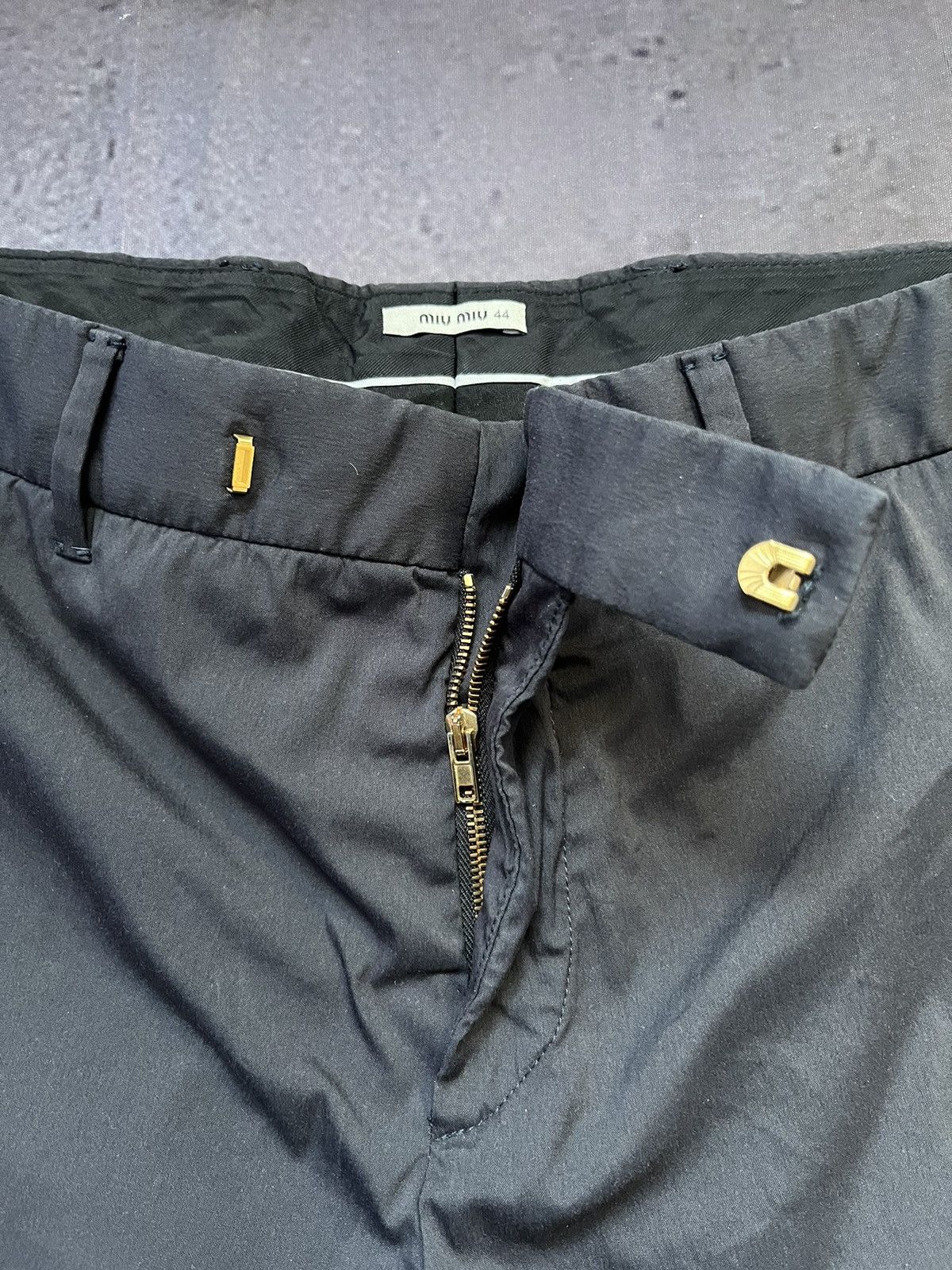 Miu Miu MiU MiU Dress Pants Dark Navy Blue Size 44 Size 30" / US 8 / IT 44 - 2 Thumbnail