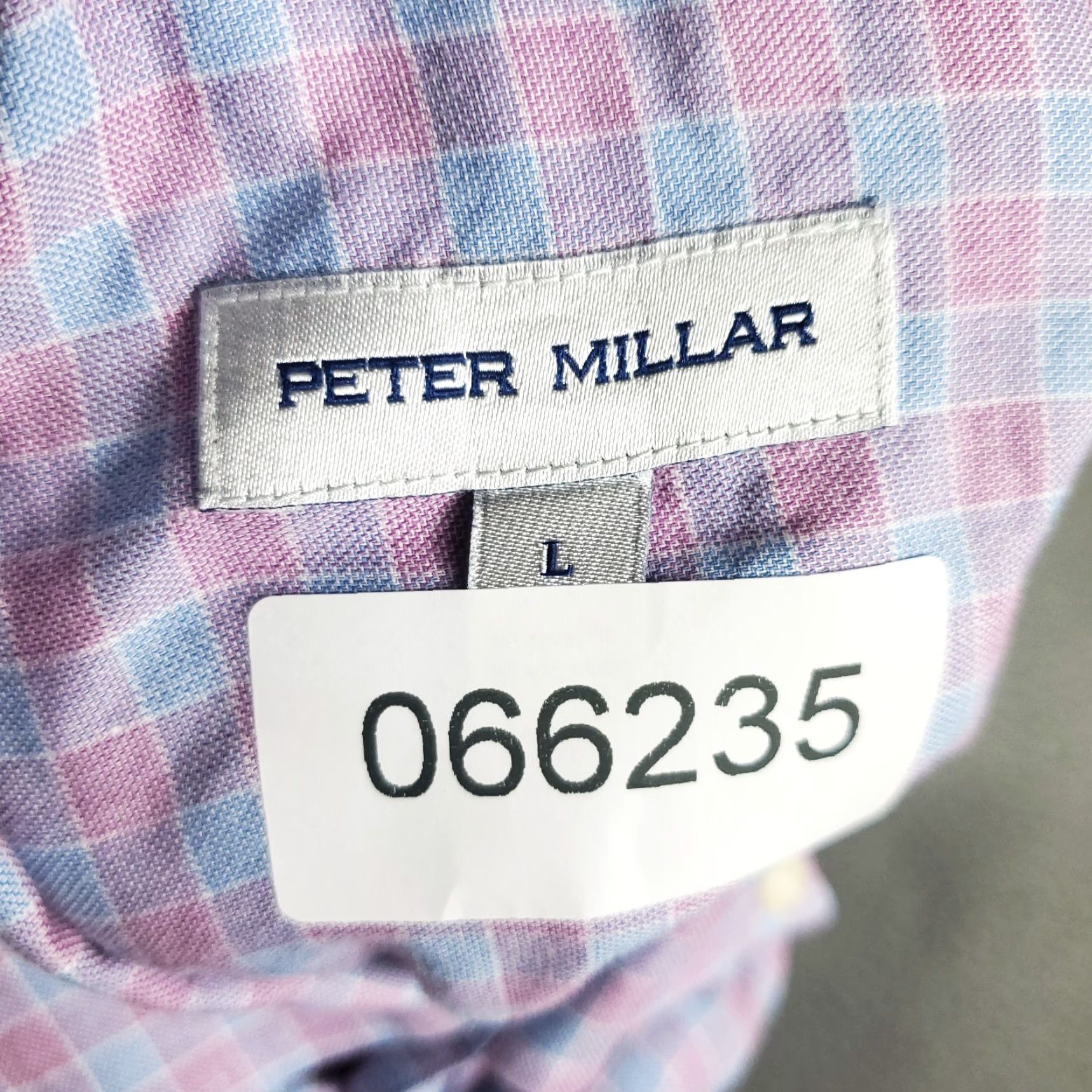 Peter Millar Peter Millar Shirt Mens Large Pink Plaid Button-Up Long Sleeve Casual Business Formal Party/Cocktail Workwear Size US L / EU 52-54 / 3 - 7 Thumbnail