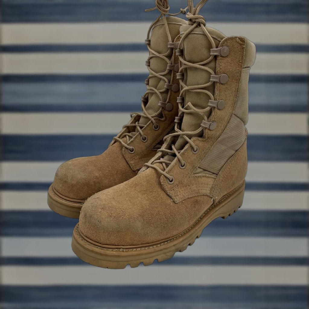 ALTAMA Waterproof Combat Boots Women's 5.5 W Coyote Brown Workwear Mid-Calf