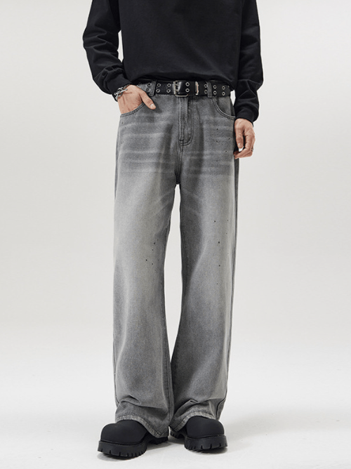 Japanese Brand American street trend all-match gray flared jeans Size US 32 / EU 48 - 1 Thumbnail