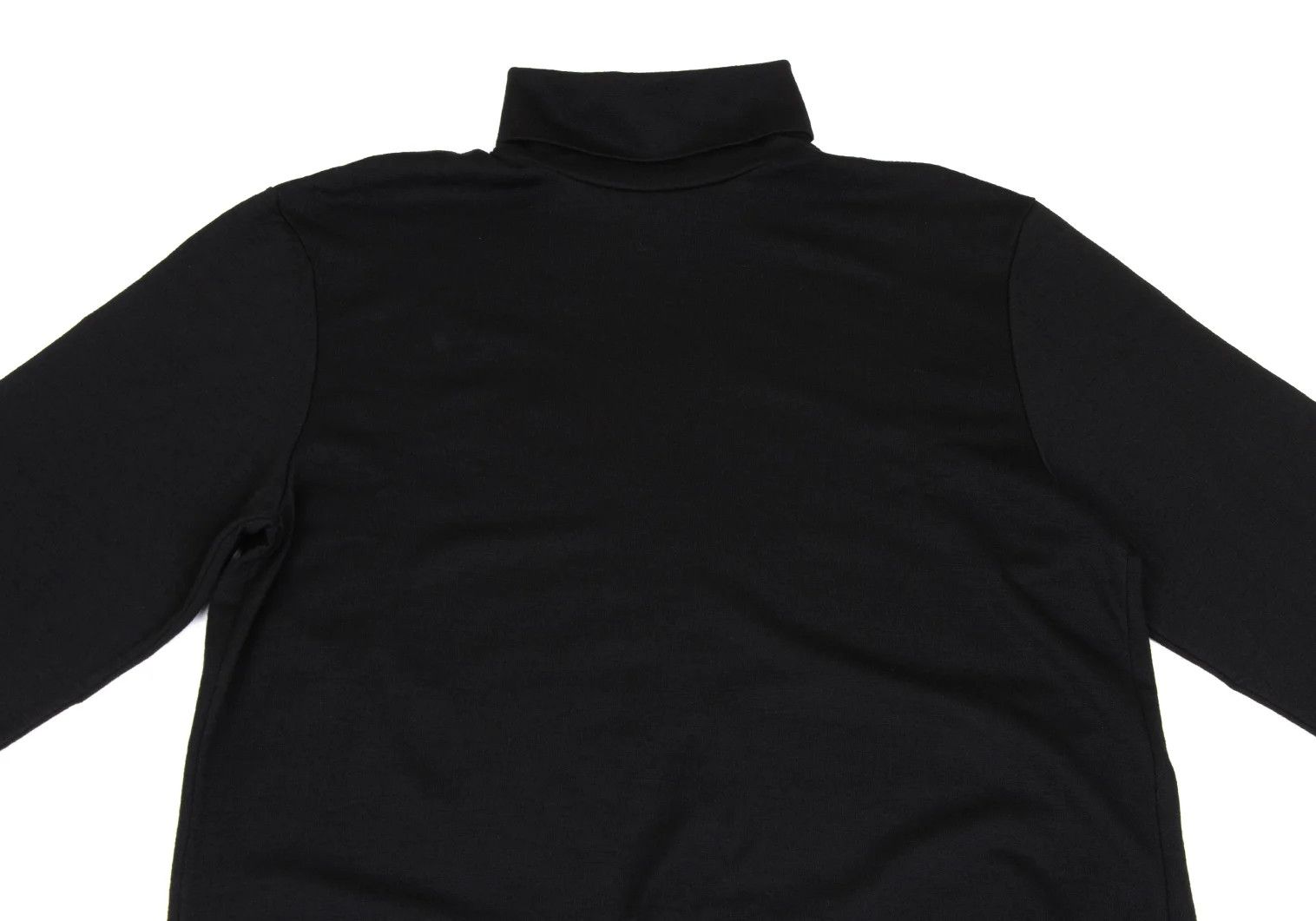 Yohji Yamamoto Wool Turtle Neck Cut Sewn Top with Zipper in Black Size US L / EU 52-54 / 3 - 2 Thumbnail