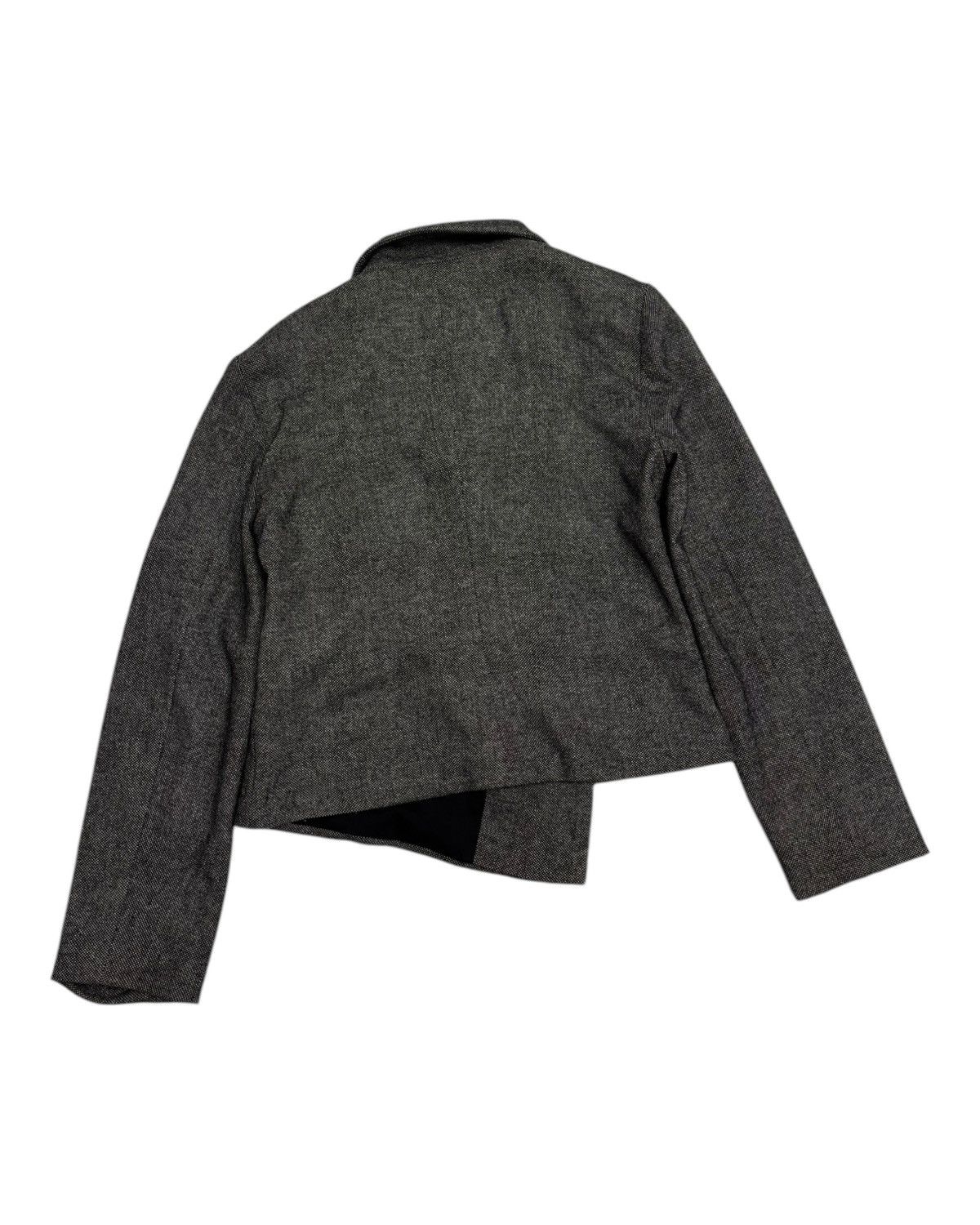 agnes b. 🔥AGNES B WOOL LAINE GREY SHAWL COLLAR CROP JACKET Size S / US 4 / IT 40 - 8 Thumbnail