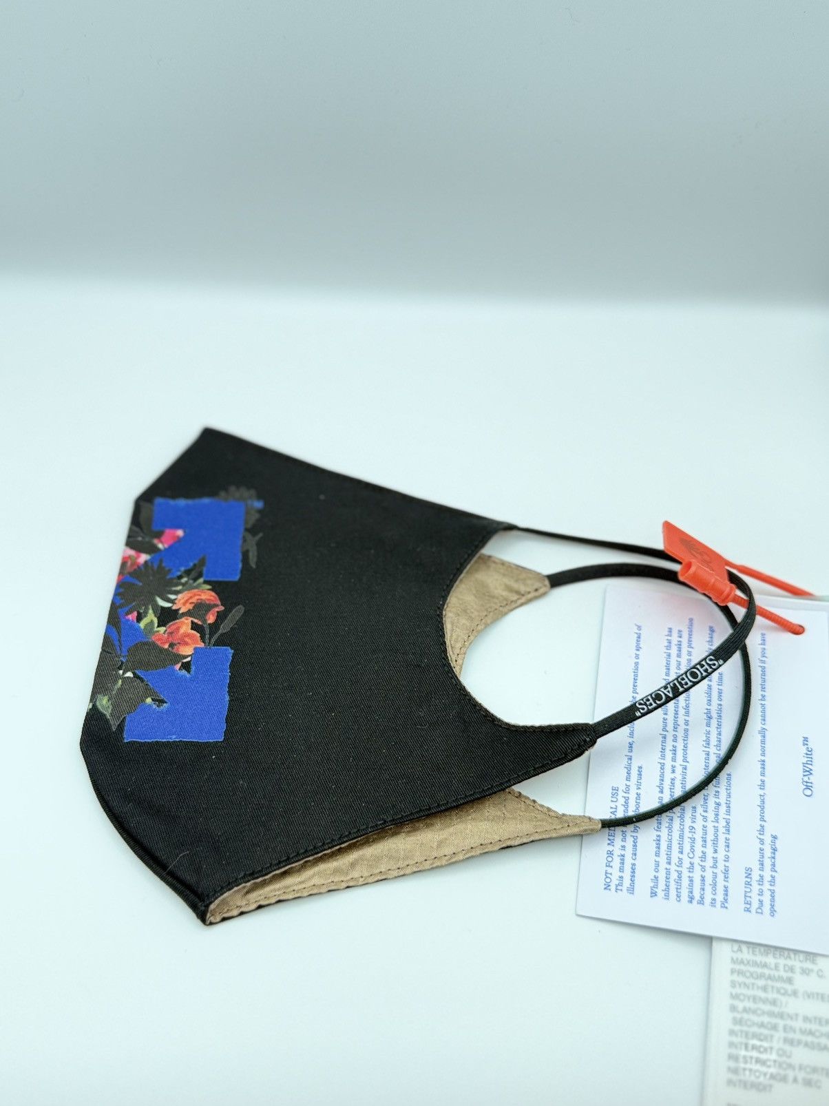 Off-White Off-White Floral Arrow Logo Face Mask Size ONE SIZE - 2 Thumbnail