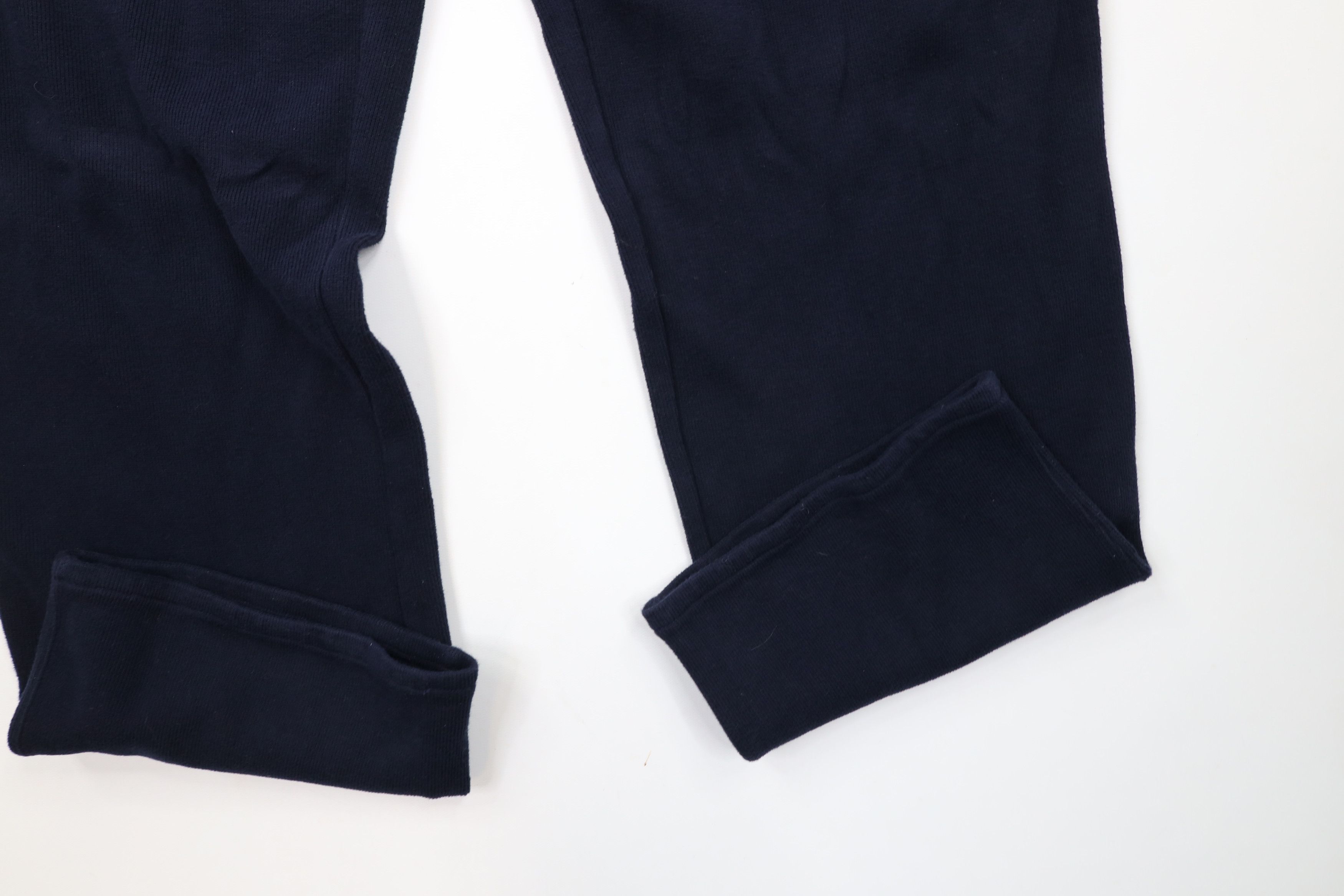 Ralph Lauren × Vintage Vintage 90s Ralph Lauren Ribbed KnitWide Leg Sweatpants Blue Size US 36 / EU 52 - 5 Thumbnail