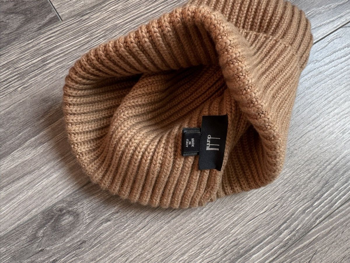 Alfred Dunhill Dunhill Cotton - cashmere Knitted Hat in Beige Size ONE SIZE - 4 Thumbnail