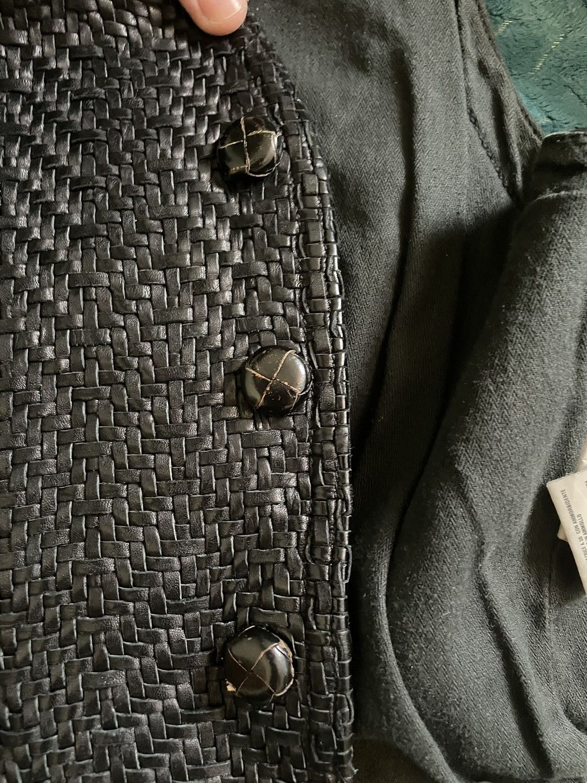 Other black leather italy vest Size 40L - 3 Thumbnail