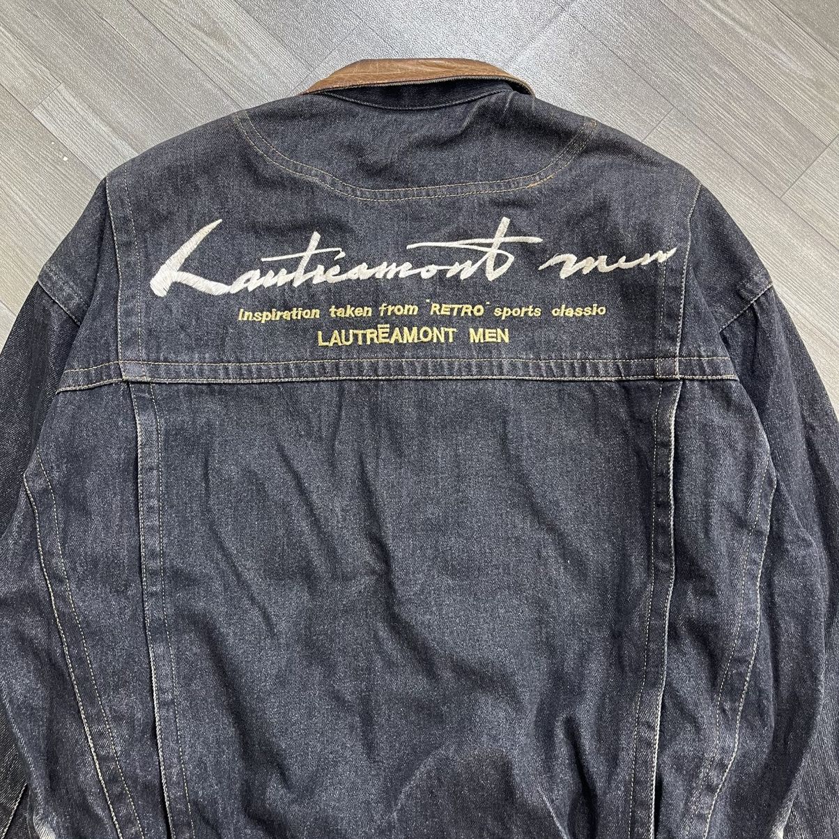 Japanese Brand 1999s Vintage Lautremont Men Embroidery Leather Denim Jacket Size US L / EU 52-54 / 3 - 2 Thumbnail