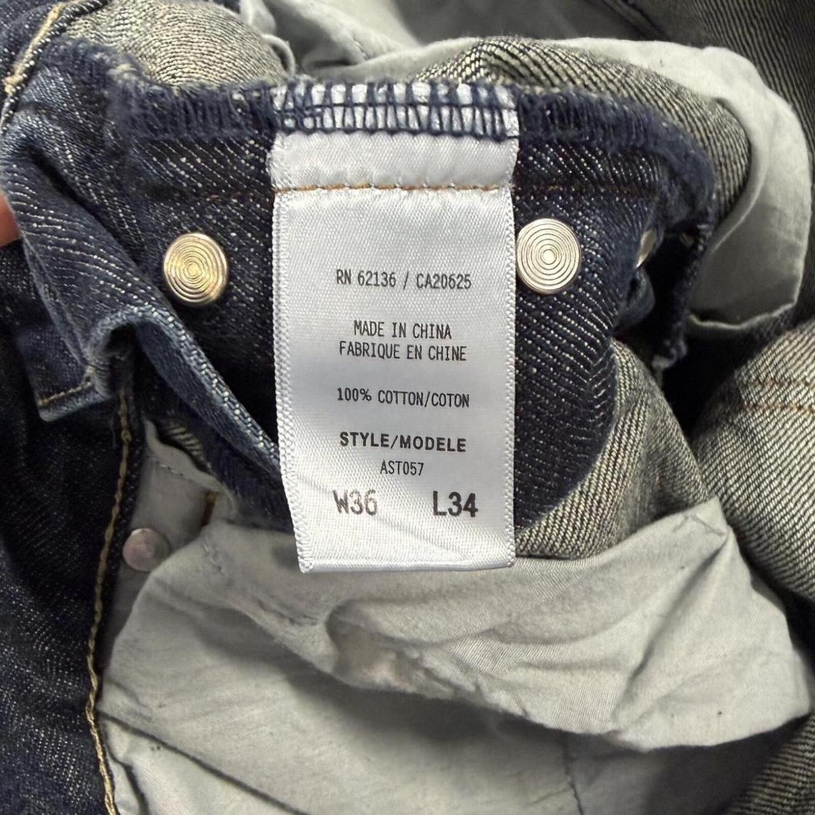 Guess Y2K Guess Dark Wash Raw Denim Size US 36 / EU 52 - 8 Thumbnail