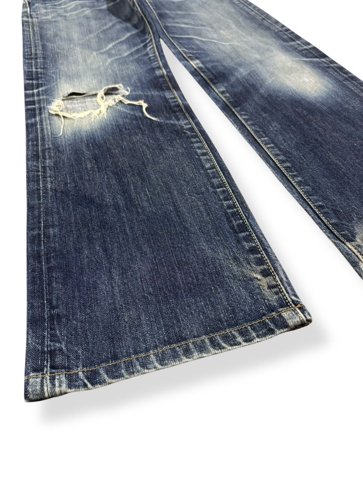 Undercover × Uniqlo Vintage Uniqlo S002 Regular Straight Distressed Grunge Jeans Size US 30 / EU 46 - 7 Thumbnail