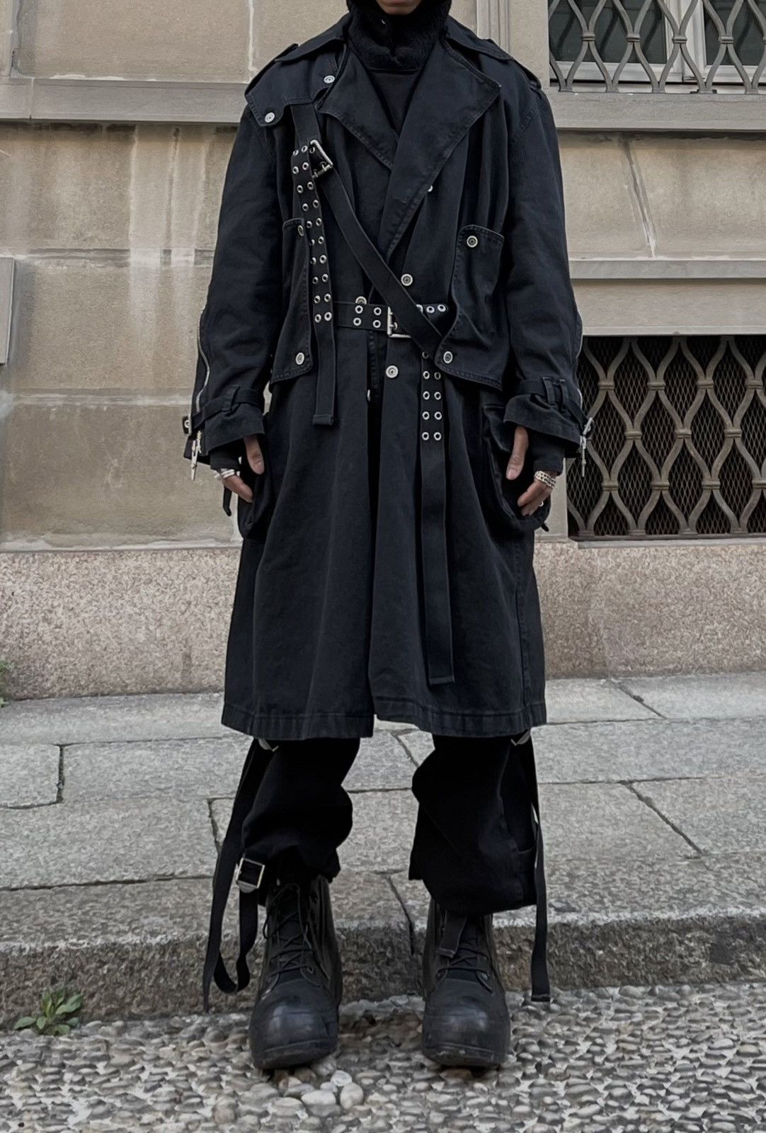 SHINE LUXURY Shine Luxury Gomb Trench Coat Size US L / EU 52-54 / 3 - 1 Thumbnail