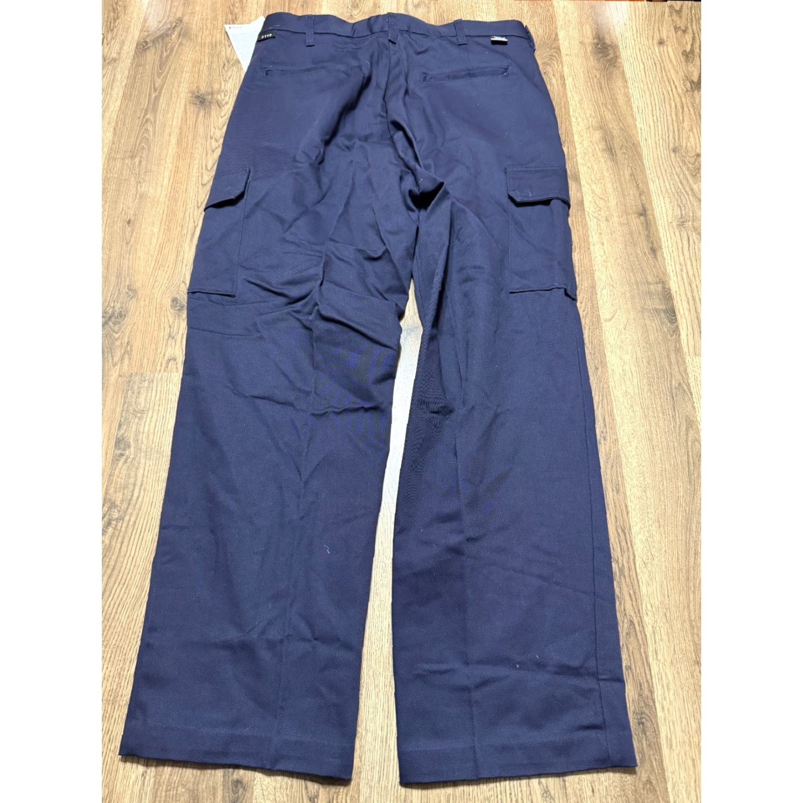 Vintage Steelguard Pants Mens 36x29.5 Blue Flame-Resistant Cargo Pockets Work Pant Size US 36 / EU 52 - 2 Thumbnail