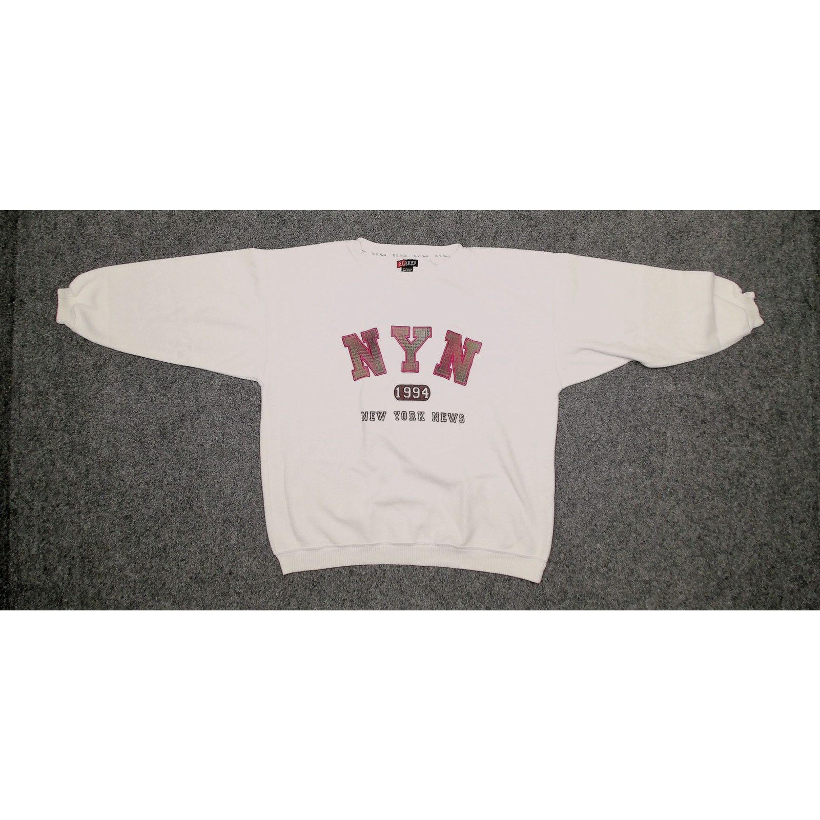 Vintage Vintage 1994 Boxy Drop-Shoulder Reverse Fleece Sweatshirt Size XL / US 12-14 / IT 48-50 - 4 Thumbnail