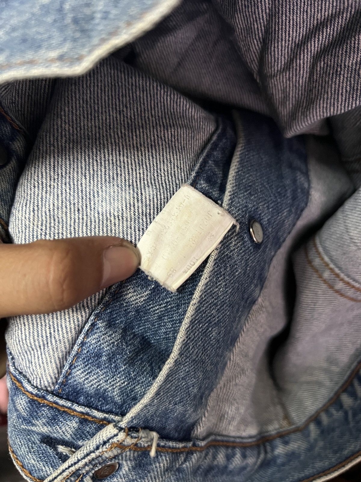 Levi's Vintage Clothing Vintage Trucker Levis Denim Orange Tag Size US M / EU 48-50 / 2 - 7 Thumbnail