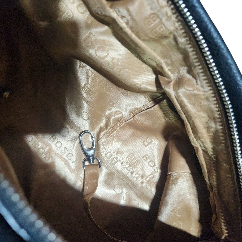 Bosca Bosca Leather Handbag Black and Brown Purse Bag Size ONE SIZE - 14 Thumbnail