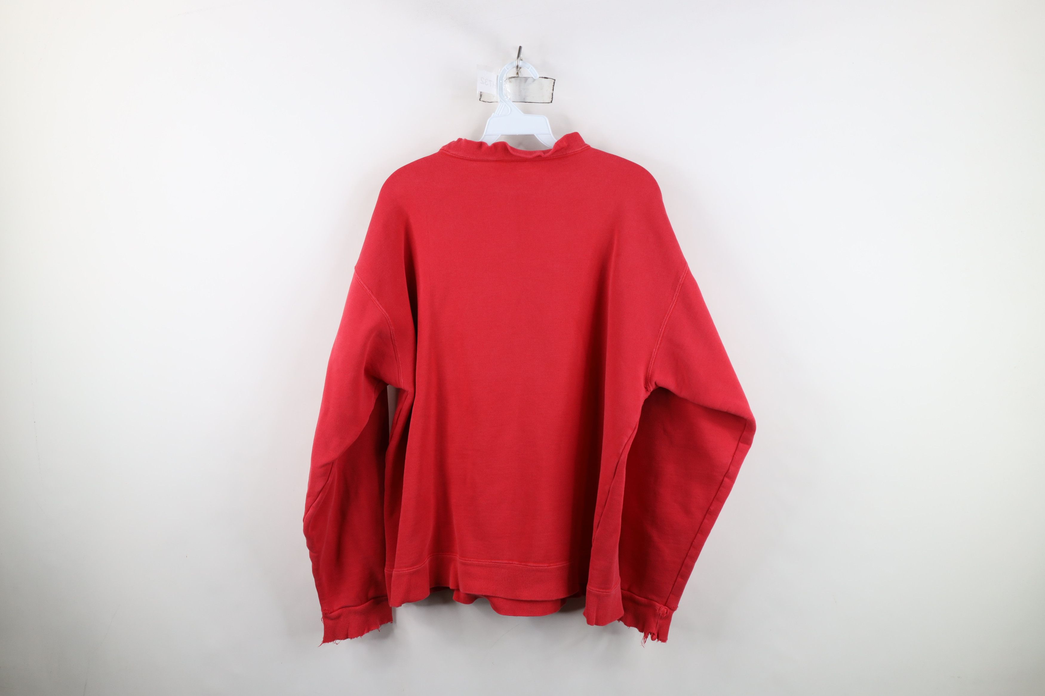 Vintage Vintage 90s Ohio State University Football Sweatshirt Red Size US L / EU 52-54 / 3 - 12 Thumbnail