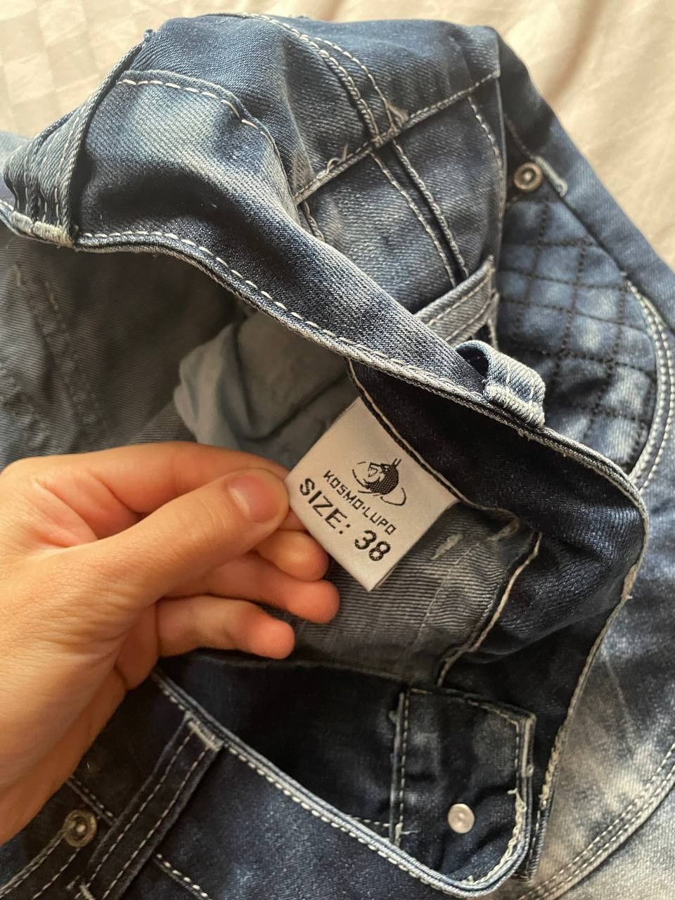 Japanese Brand Vintage Japanese Style KosmoLupo Y2K jeans Size US 38 / EU 54 - 3 Thumbnail